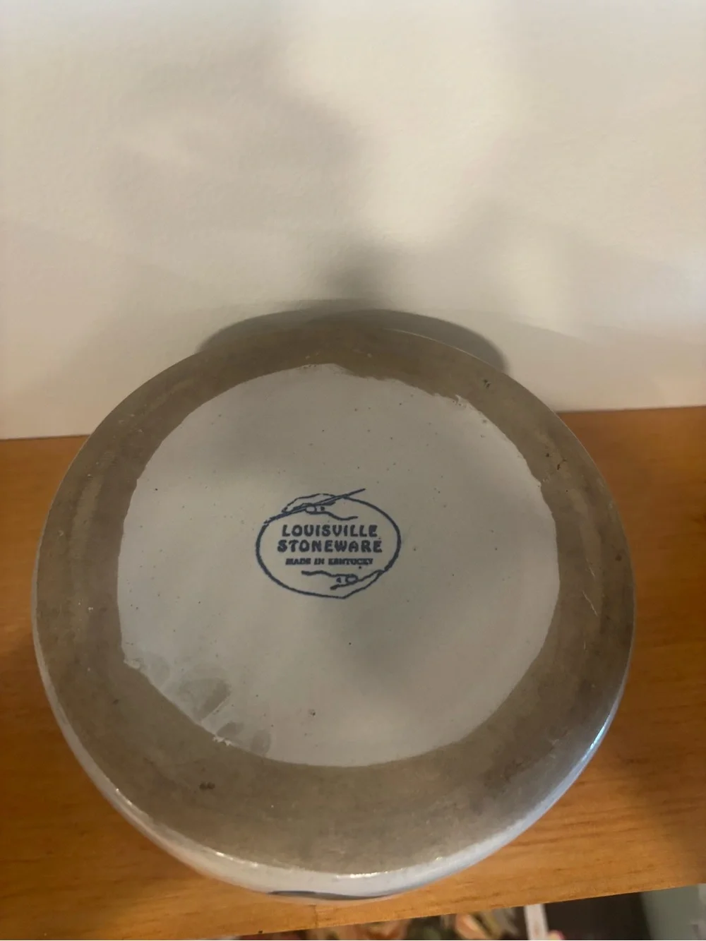 Louisville Stoneware Num Nums Dog Bowl Hand Painted Kentucky Pottery